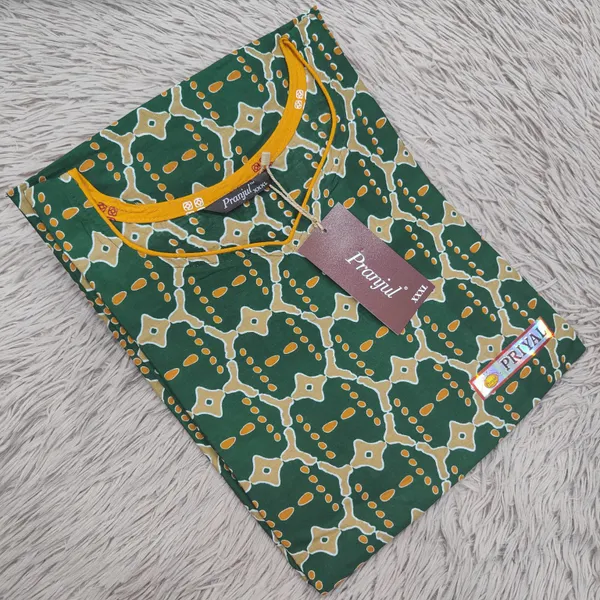 Pranjul Pure Cotton Straight Kurti | PK220