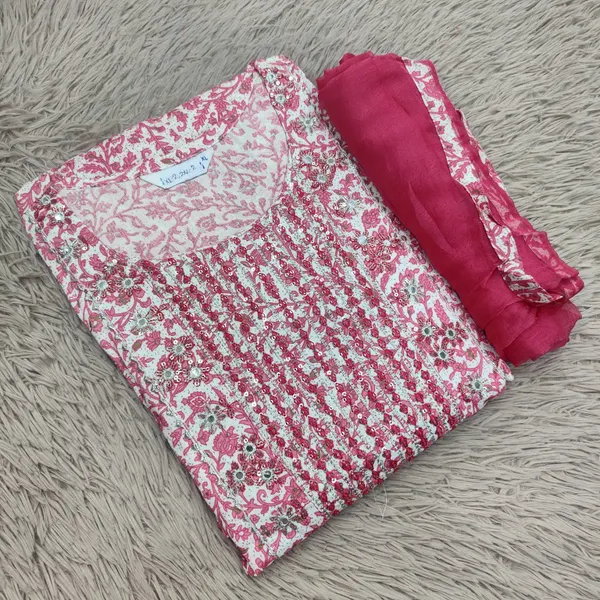 Anarkali Kurti with Dupatta Set | KS1163