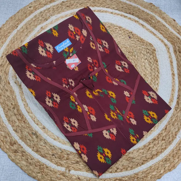 Pure Gujiri Cotton Nighty | NT3838