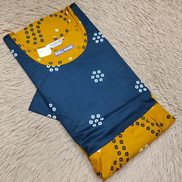 Full Hand Premium Frock Style Nighty } NT3110