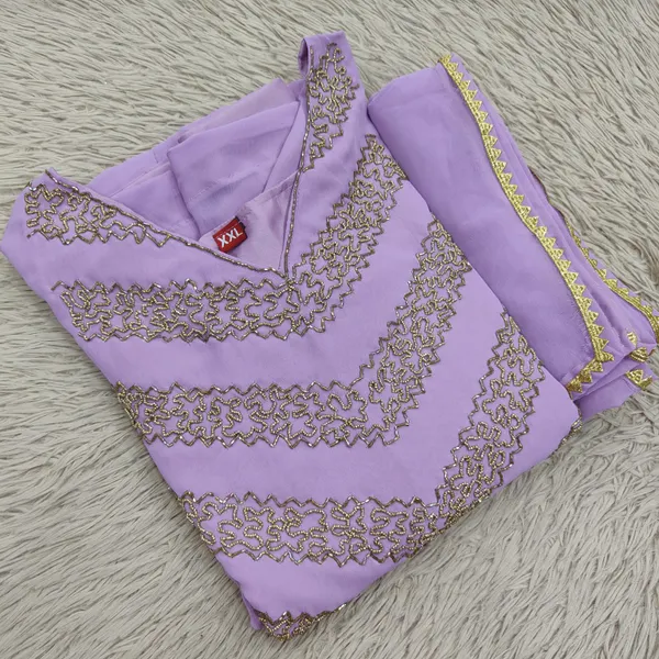 Heavy Handwork Long Anarkali Kurti with Dupatta | KS1224