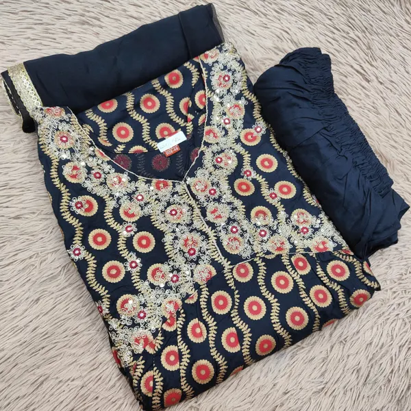 Nayra Cut Kurti with Bottom & Dupatta | TS1828