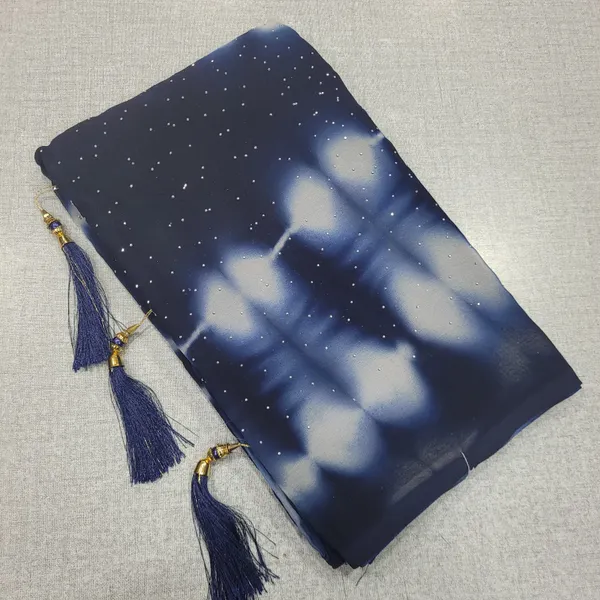 Soft Chifon Saree with seroski Stone work | SR162