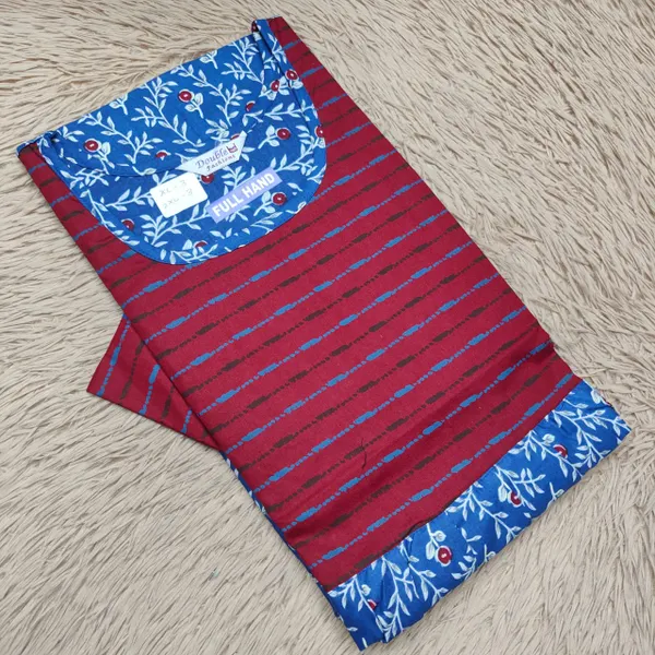 Full Hand Premium Frock Style Nighty } NT3089