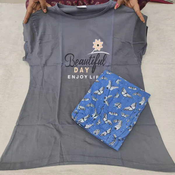 Premium Cotton Night Suit | NS435