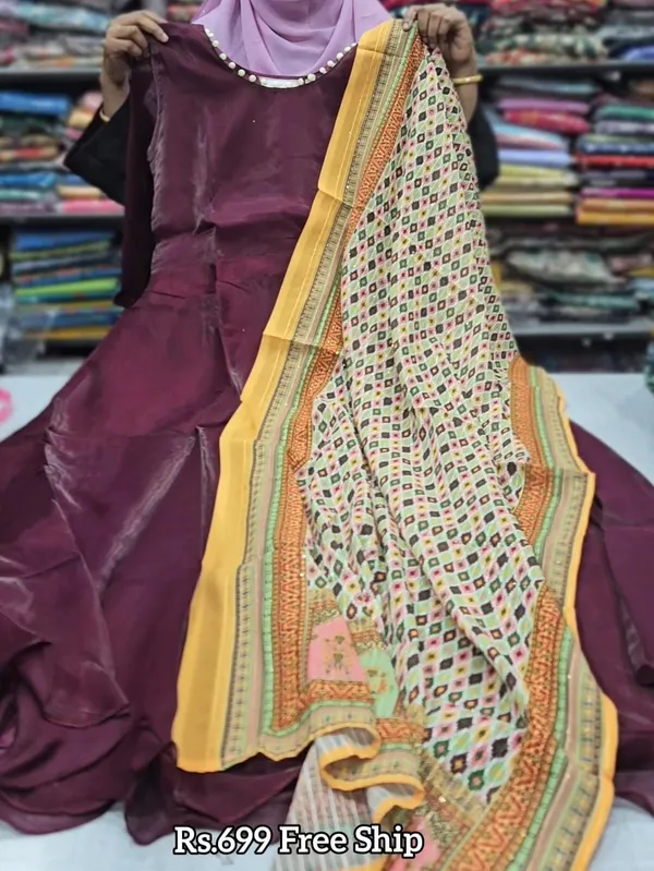 Kurti with Shawl | KS724