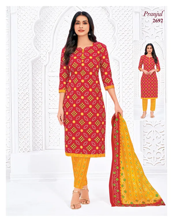 Pranjul Salwar Set with Straight Pant – Pure Cotton | SW2692
