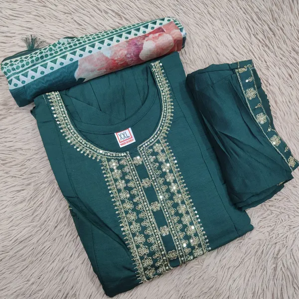 Vatican Silk Top Bottom Dupatta set Collection  | TS2322