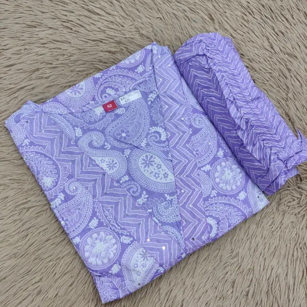 Pure Cotton Salwar Set Straight Pant & Dupatta | TS2550