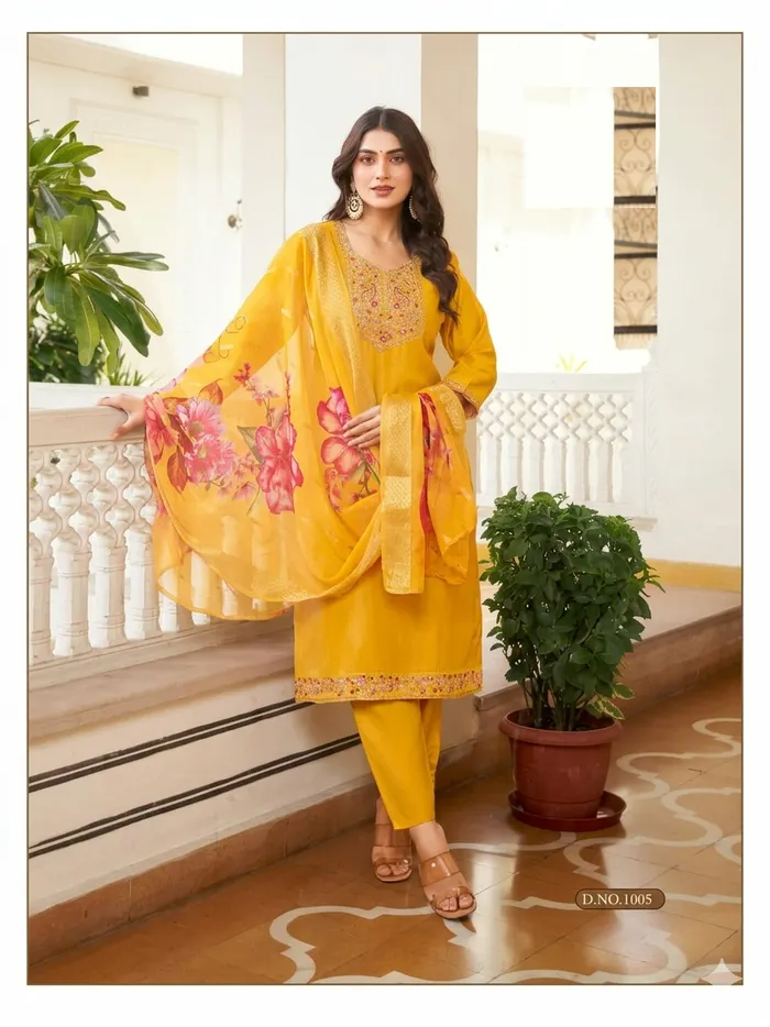 Heavy Vatican Stright Top Bottom Dupatta set  | TS3084