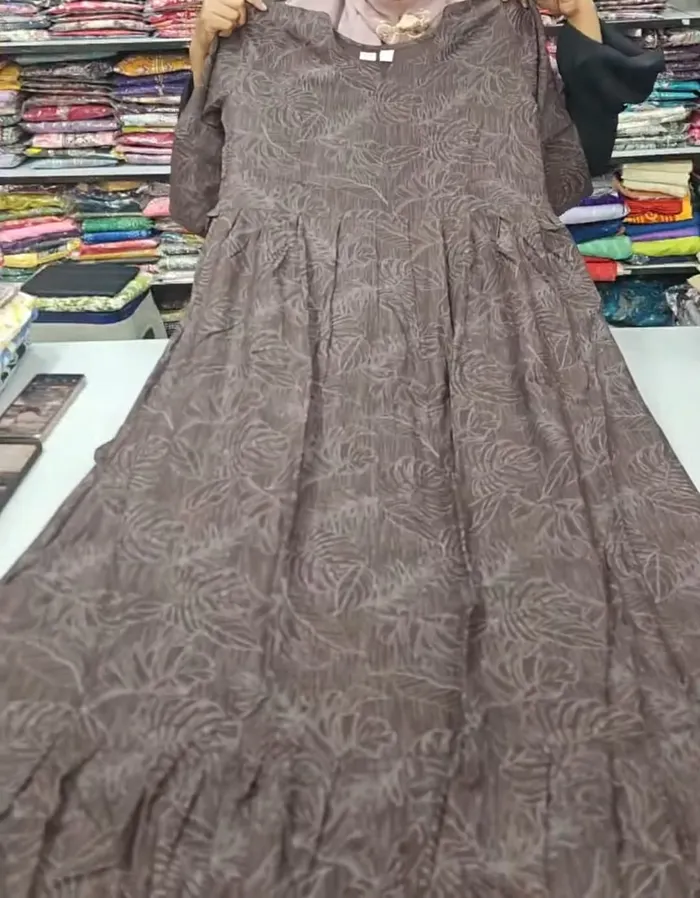 Heavy Rayon Long Maxi Gown | MG219