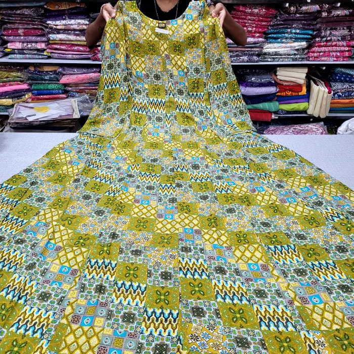 55 length Premium Rayon Panel Anarkali  with 3/4 sleeves | AK2231