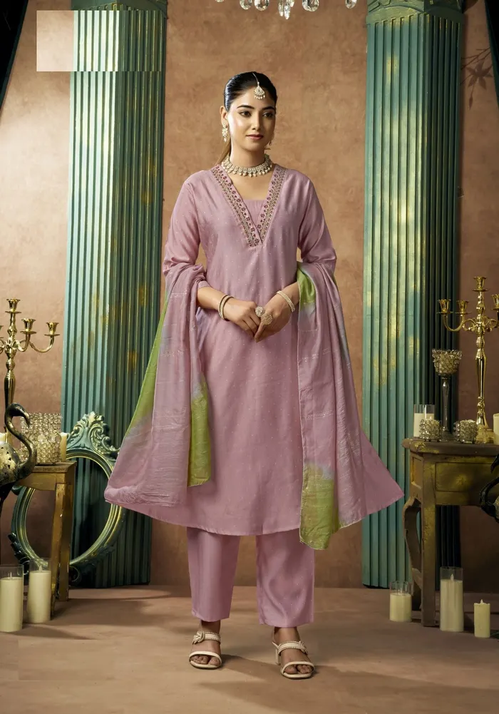 Premium Vatican Top–Bottom–Dupatta Set | TS3163