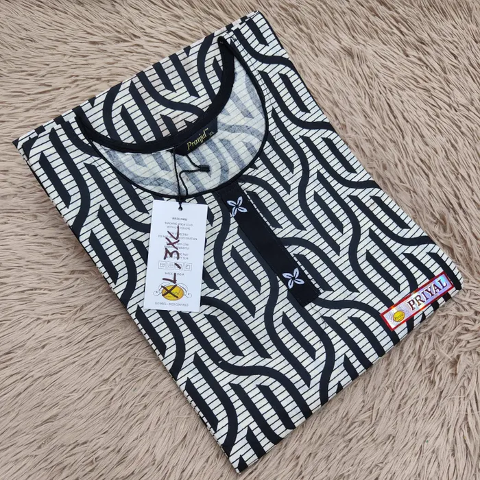 Pranjul Pure Cotton Straight Kurti | PK403