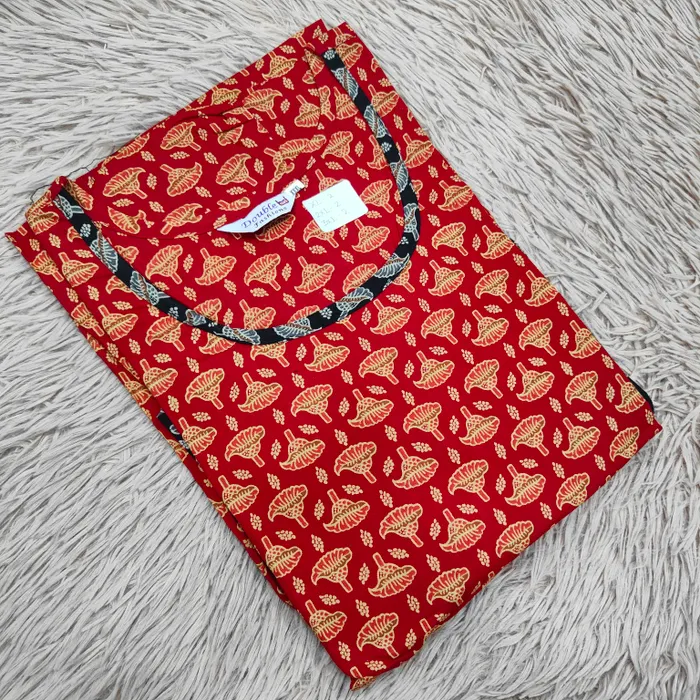Premium Ajrak 60/60 Cotton Frock | AK1458