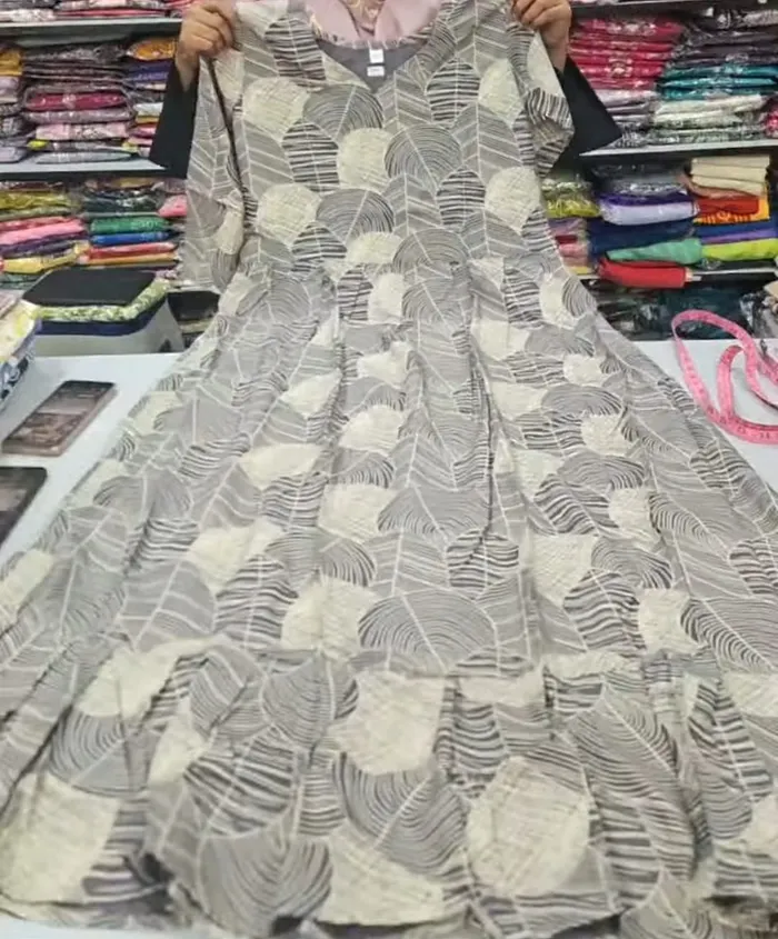 Heavy Rayon Long Maxi Gown | MG226