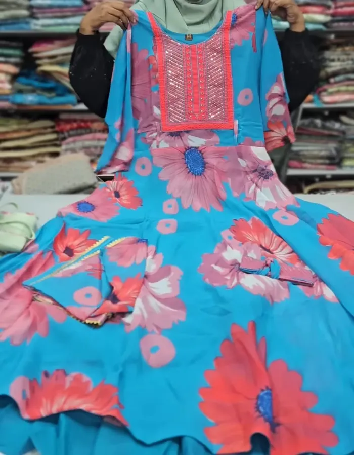 Kurti with Shawl| KS829