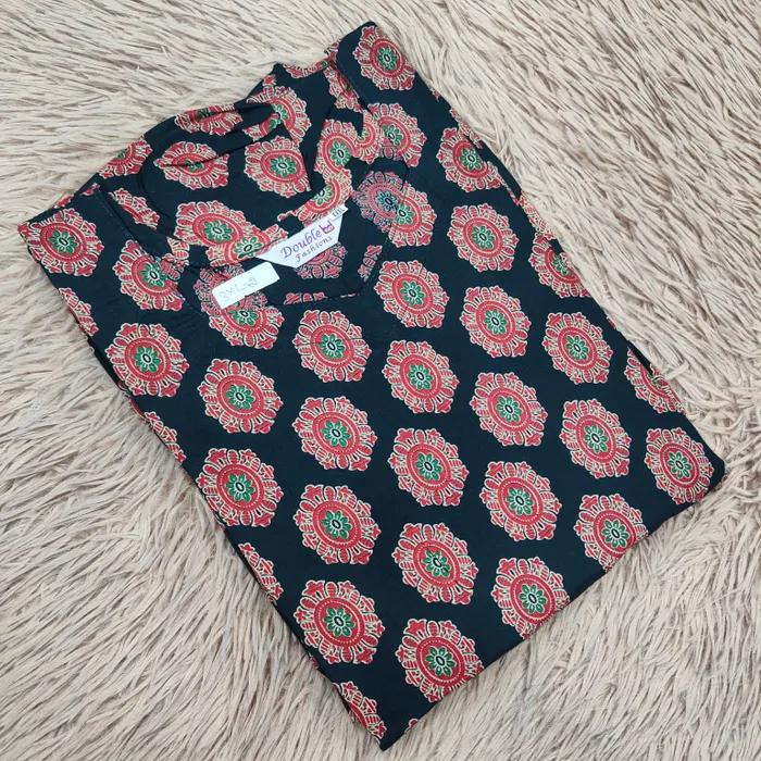 Premium Ajrak 60/60 Cotton Frock | AK1445