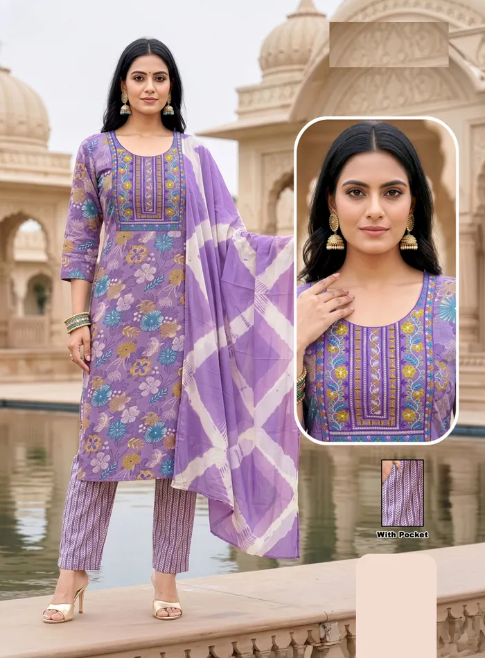 Premium Capsule Cotton straight-fit Top Bottom Dupatta | TS3319