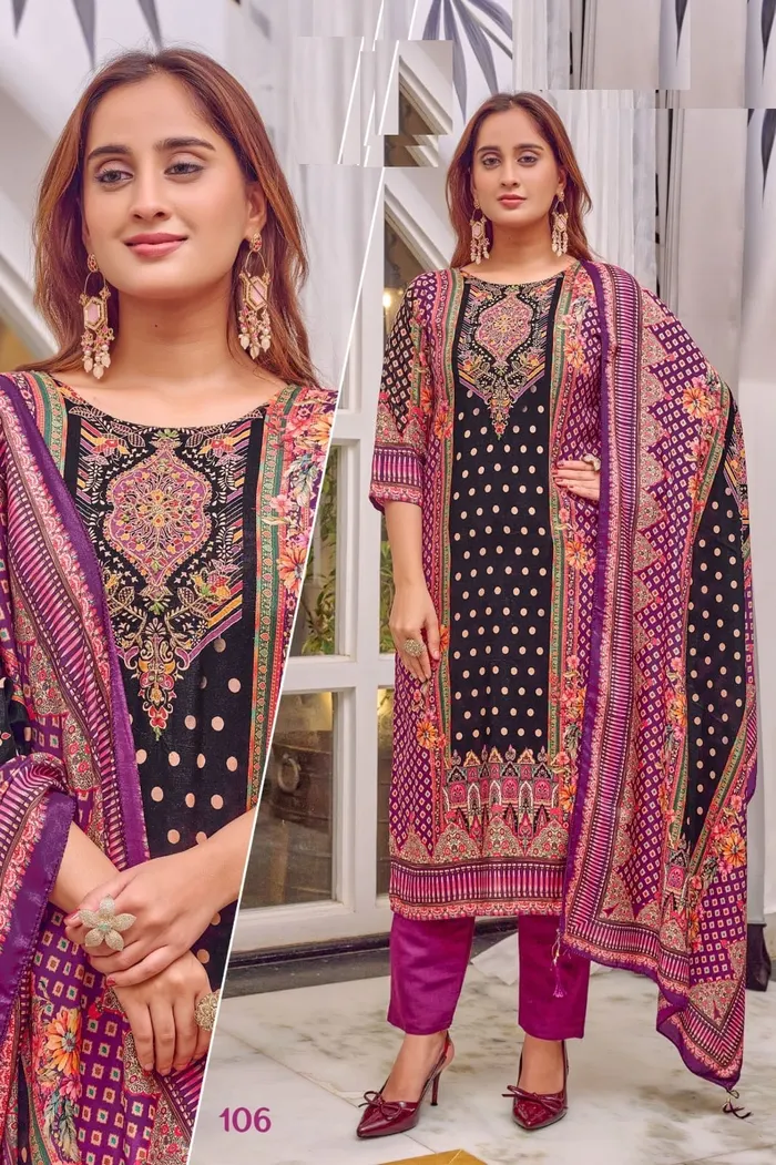 Premium Muslin Pakistani Suit with Handwork | TS3192