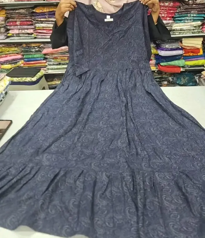Heavy Rayon Long Maxi Gown | MG231