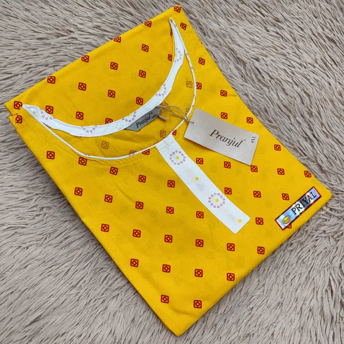 Pranjul Pure Cotton Straight Kurti | PK384