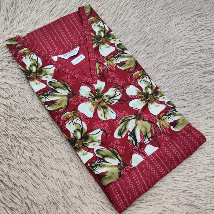 Frock Nighty – Premium Cotton | Side Pocket | Overlocked Finish | NT3381