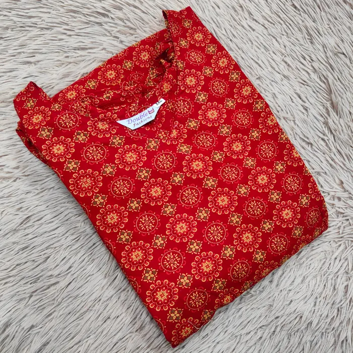 Premium Ajrak 60/60 Cotton Frock | AK1471