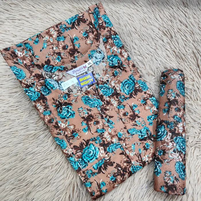 Shawl Nighty Premium Cotton | NT2506