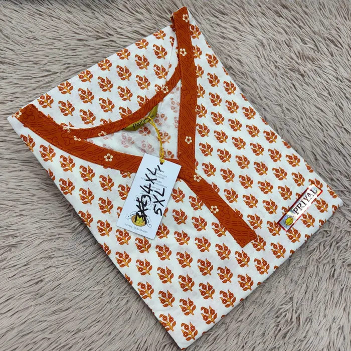 Pranjul Pure Cotton Straight Kurti | PK404