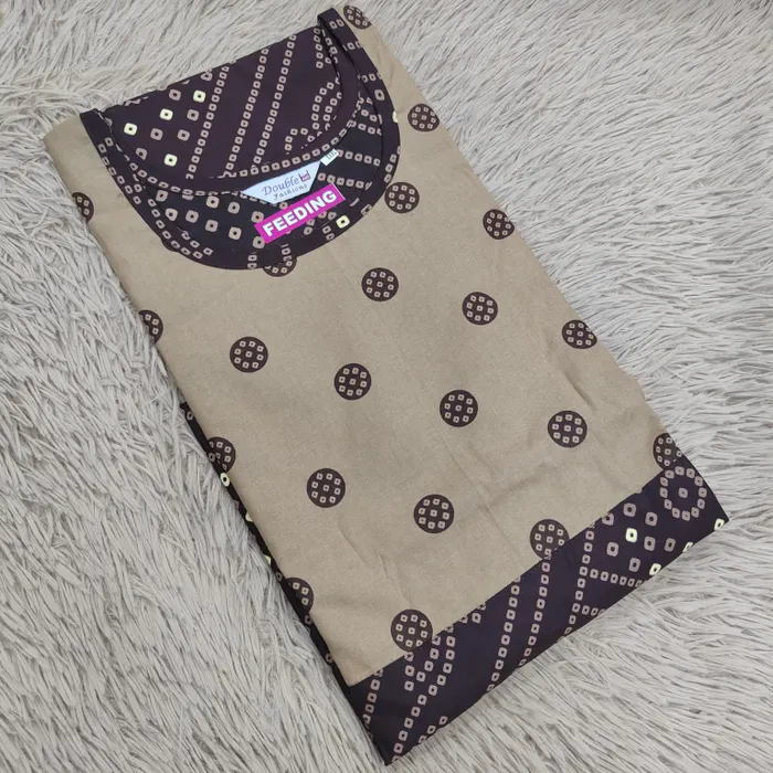 Premium Pure Cotton Feeding Frock Maxi | FN46