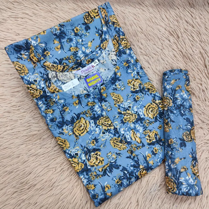 Shawl Nighty Premium Cotton | NT2504