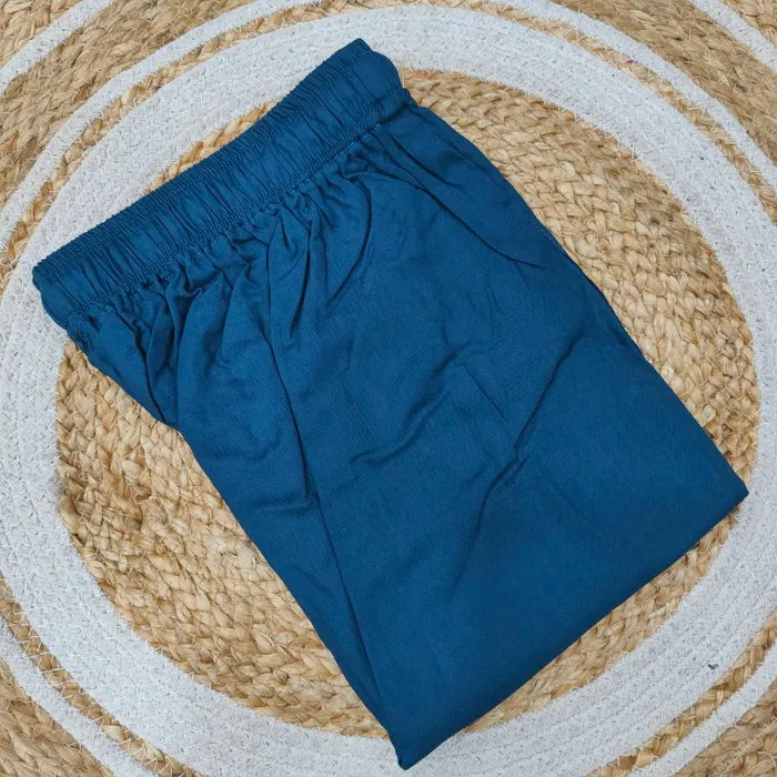 Straight Pants with Pocket & Rope (P. Blue) | 41 Length  | ST36