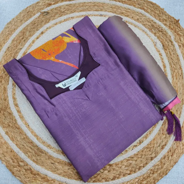 Roman Silk Straight Top with Dupatta | SK37