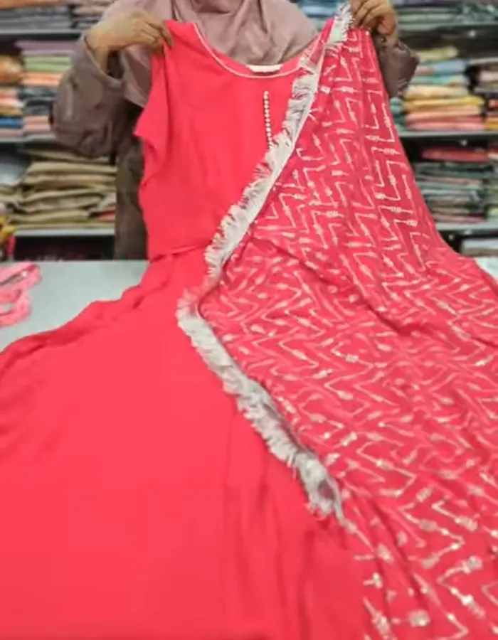 Kurti with Shawl| KS847