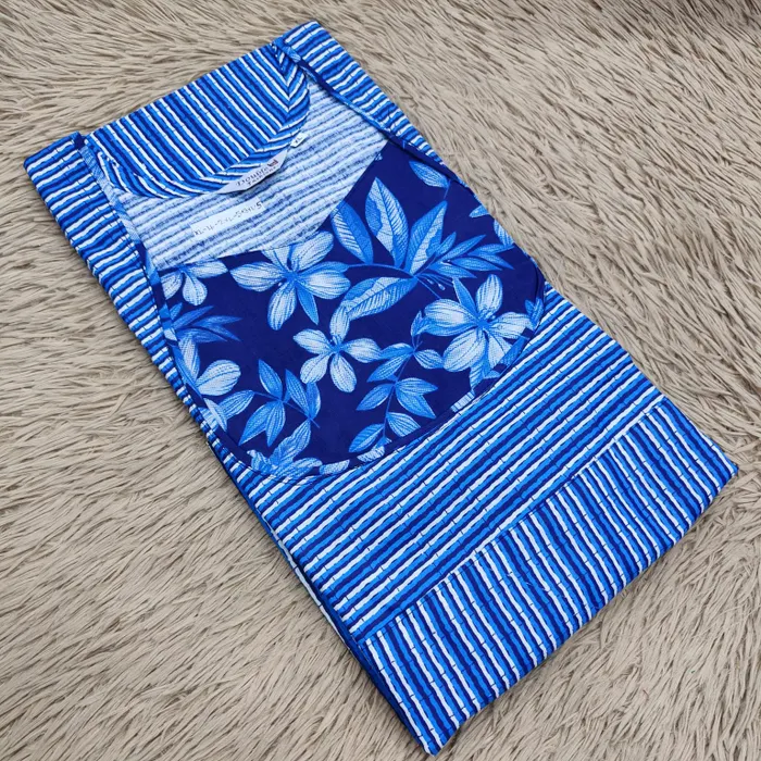 Premium Cotton Frock Style Nighty with Adjustable Rope & Side Pocket | NT3538