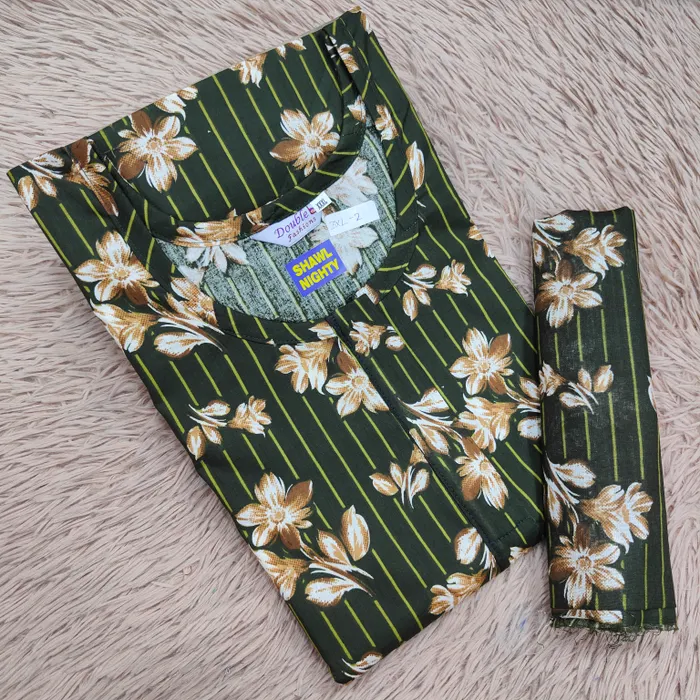 Shawl Nighty Premium Cotton | NT2480