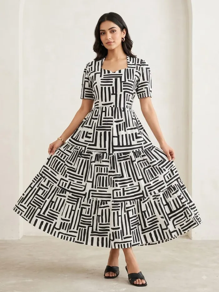 Premium Imported Rayon Cotton 2-Layer Anarkali Kurti | AK2235