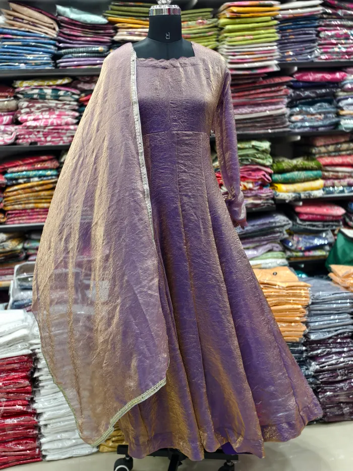 Premium Fendy Crush Choli Kalli Anarkali with Dupatta | KS1331