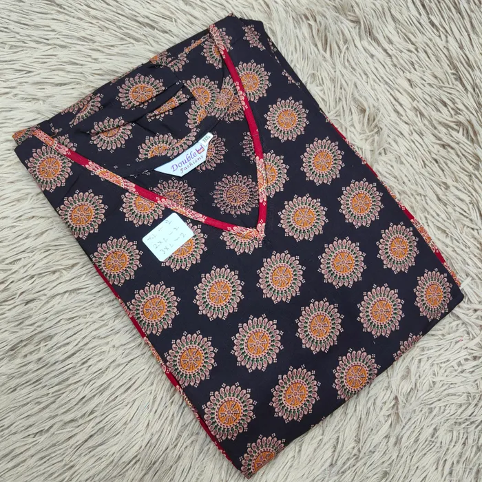 Premium Ajrak 60/60 Cotton Frock | AK1454