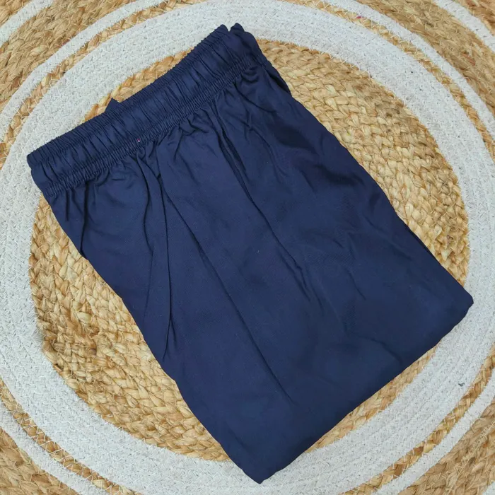 Straight Pants with Pocket & Rope (N.Blue) | 41 Length  | ST38