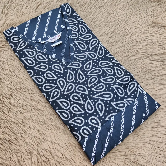 Frock Nighty – Premium Cotton | Side Pocket | Overlocked Finish | NT3385