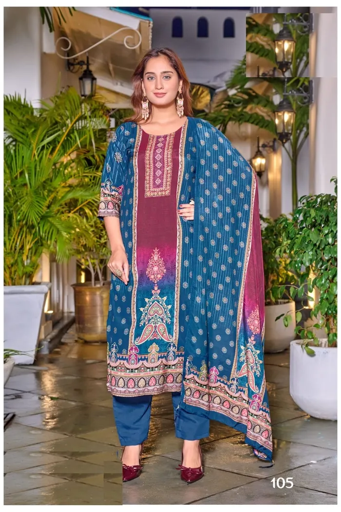 Premium Muslin Pakistani Suit with Handwork | TS3191