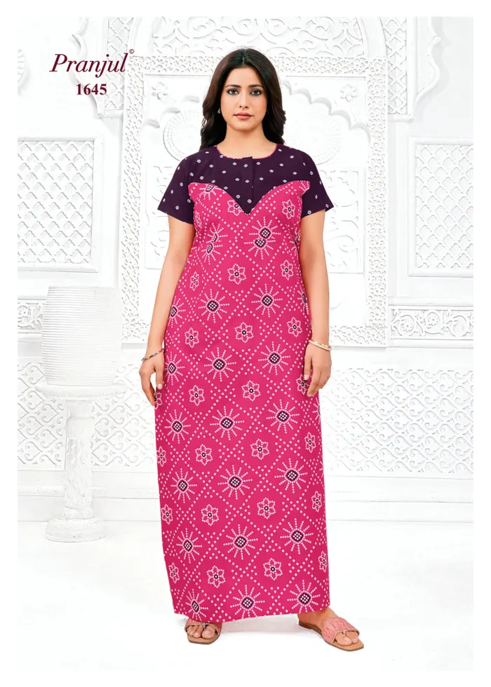 Pranjul Nighty Pure Cotton  | PN1645