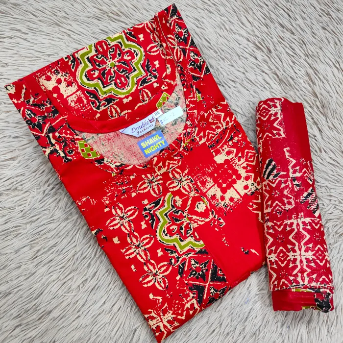 Shawl Nighty Premium Cotton | NT2495