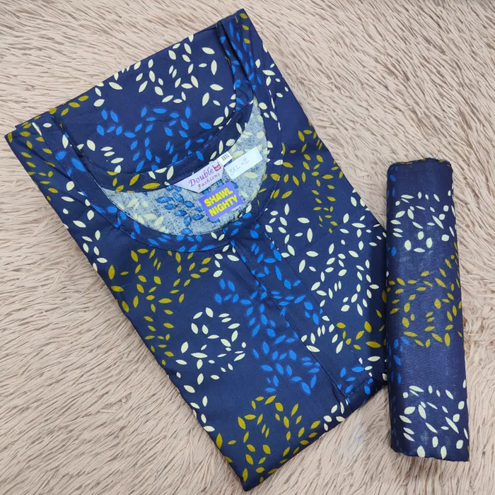 Shawl Nighty Premium Cotton | NT2485