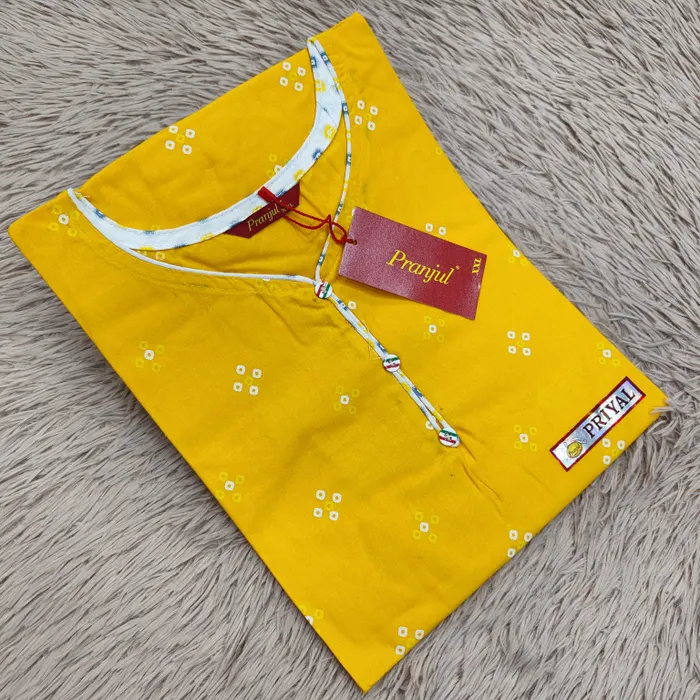 Pranjul Pure Cotton Straight Kurti | PK332