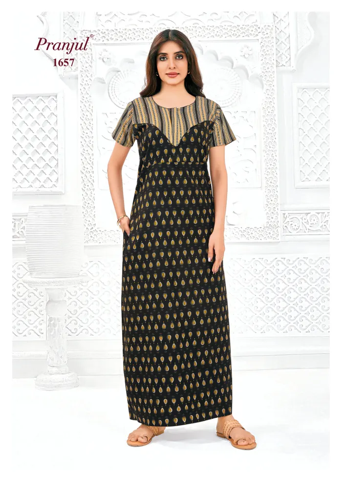 Pranjul Nighty Pure Cotton  | PN1657