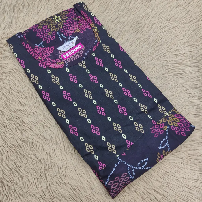 Premium Pure Cotton Feeding Frock Maxi | FN45