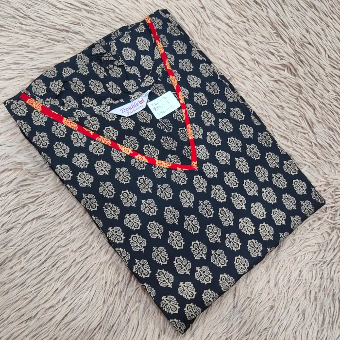 Premium Ajrak 60/60 Cotton Frock | AK1450